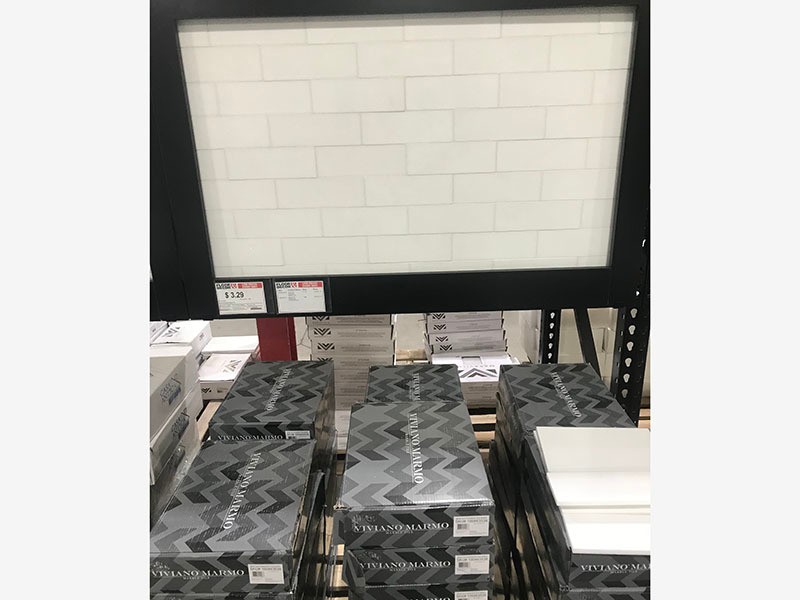 White Thassos tile 76x228x10mm